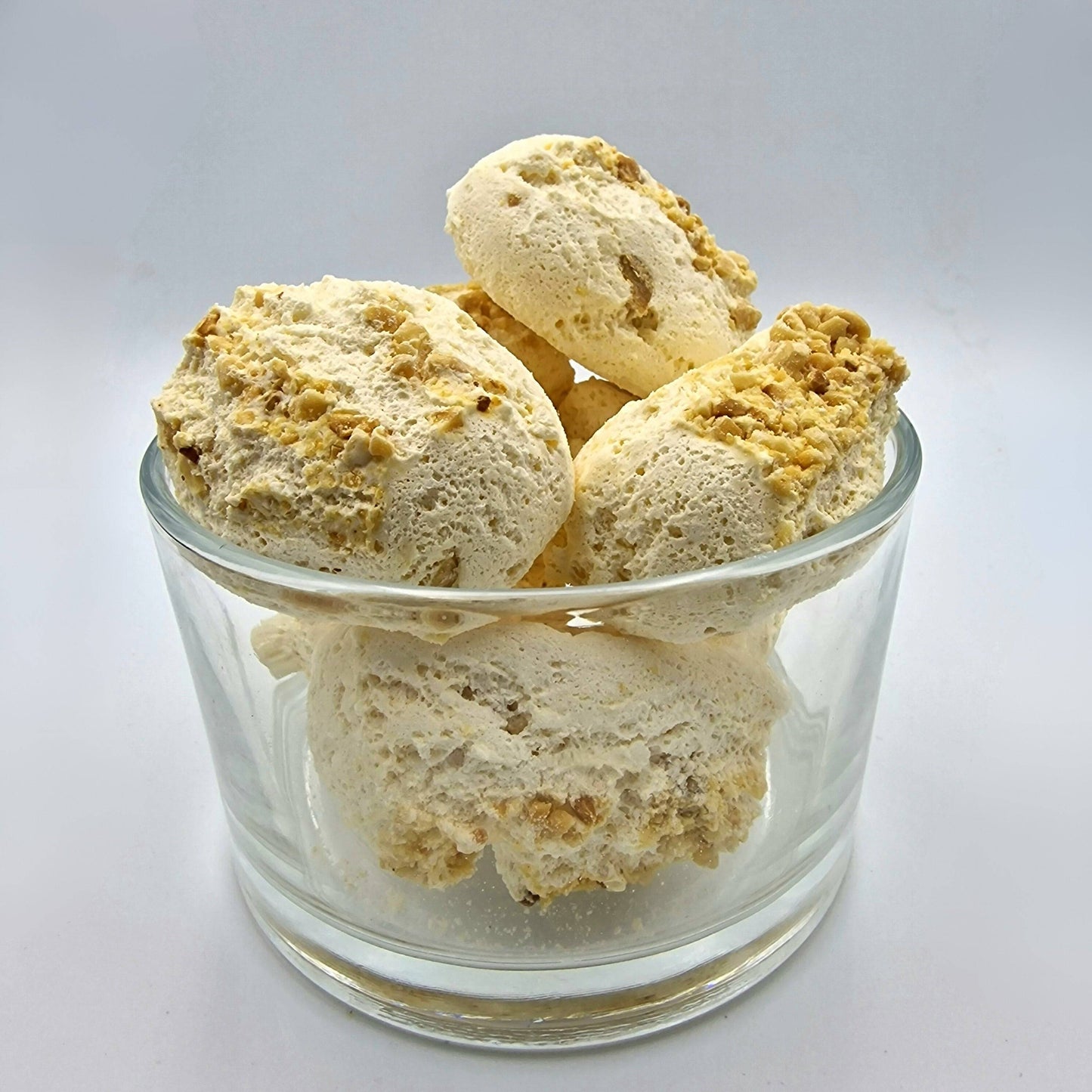 Gefriergetrocknetes Nougat Nüsse mit Karamell