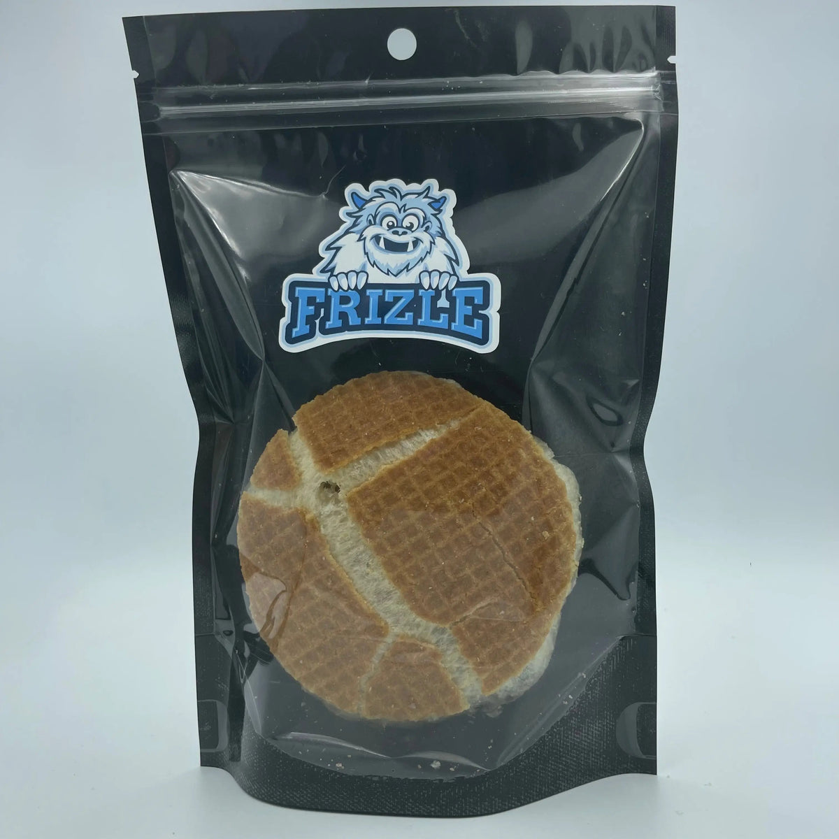 Liofilizowany giga wafel karmelowy w torebce Frizle