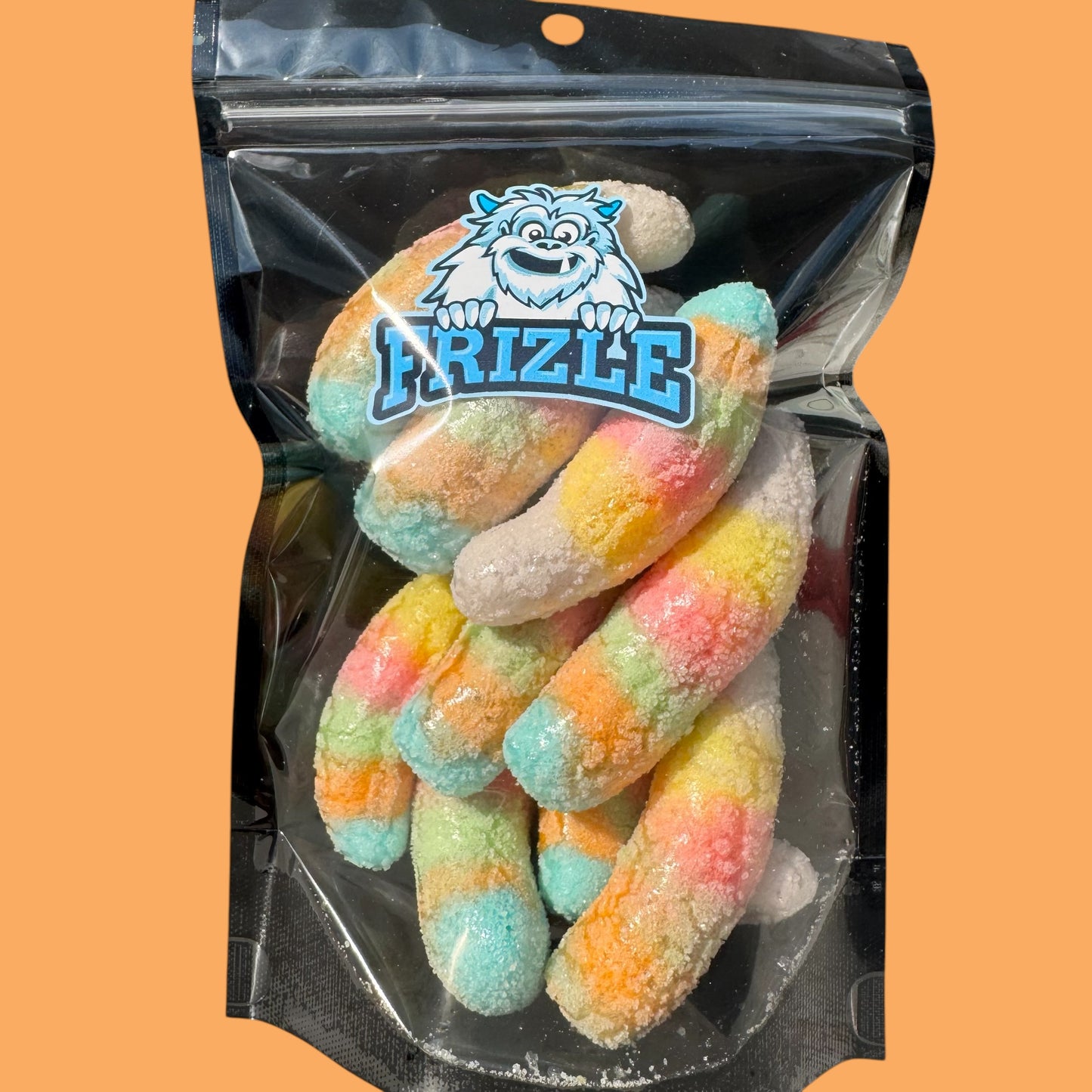 Liofilizowane żelki tęczowe butelki 