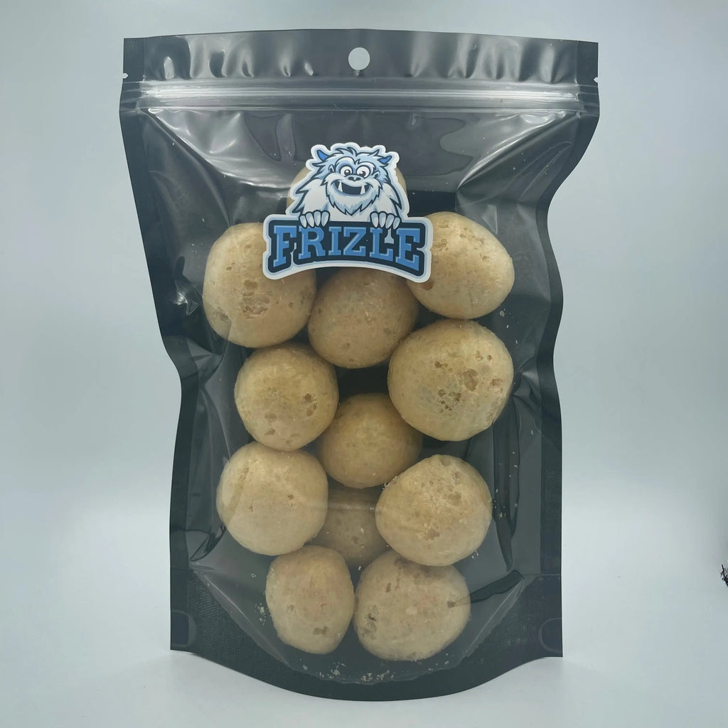 Liofilizowane toffi z czekoladą Milka w torebce Frizle, napuszone karmelowe kulki